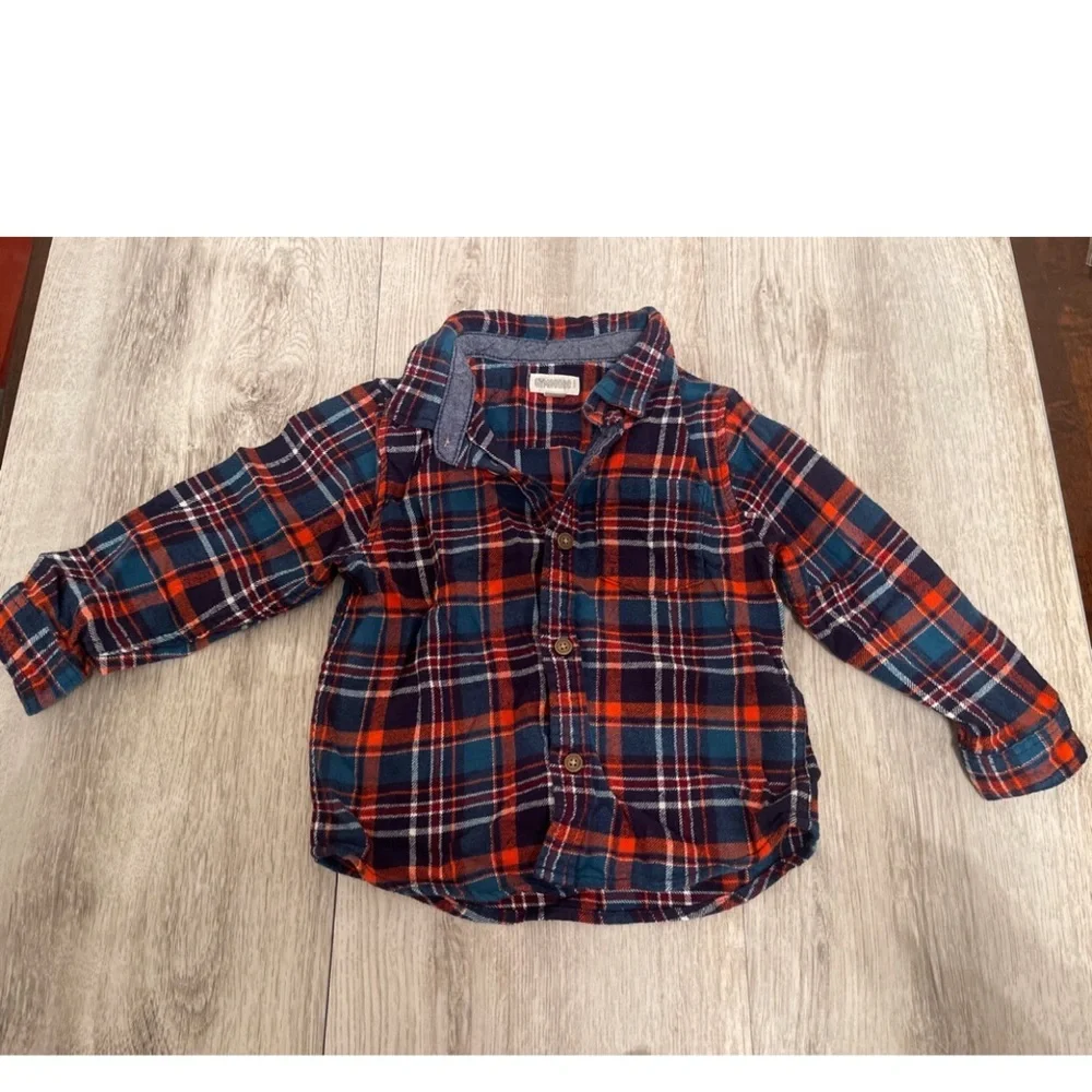 Gymboree 18-24 Months Boys Outfit flannel top and Corduroy pants